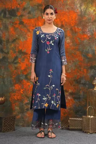 Sarla - Midnight Blue Suit Set
