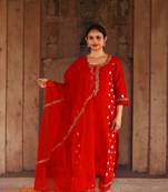Meenakshi - Red Suit Set