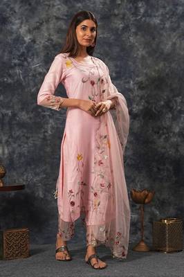 Sarla - Pink Suit Set 1