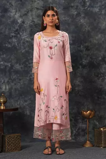 Sarla - Pink Suit Set