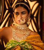 Kundan and pearl necklace set