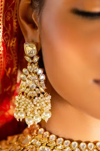 Kundan and pearl necklace set