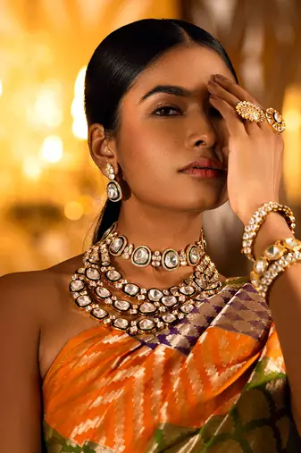 Polki necklace set
