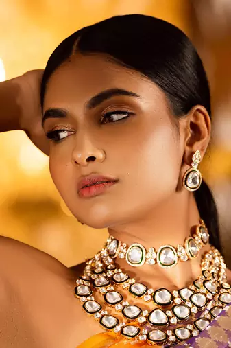 Polki necklace set
