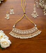Kundan polki necklace set