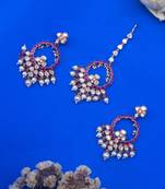 Kundan and ruby jewellery set