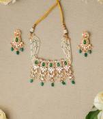 Green kundan chokers set