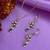 Christmas necklace & earring set candy cane charm pendant for women girls & kids party gifts