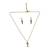 Christmas necklace & earring set candy cane charm pendant for women girls & kids party gifts