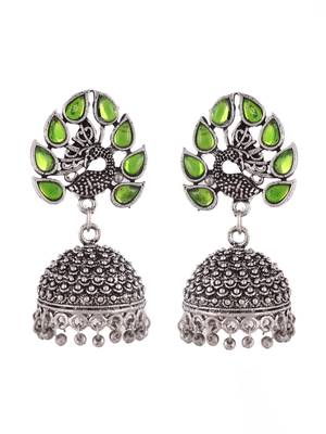 Oxidised silver earrings 4