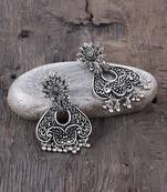 Oxidised silver earrings