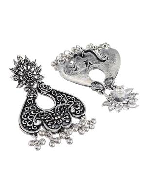 Oxidised silver earrings 3