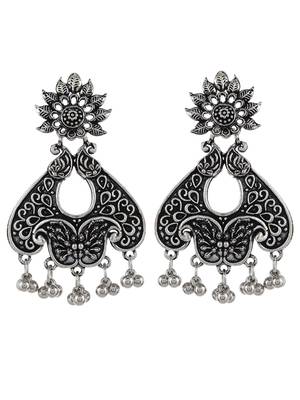 Oxidised silver earrings 4
