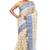 Blue Brown Woven Pure Cotton Aged Women Bengali Tant Saree  Without Blouse