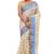 Blue Brown Woven Pure Cotton Aged Women Bengali Tant Saree  Without Blouse