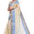 Blue Brown Woven Pure Cotton Aged Women Bengali Tant Saree  Without Blouse