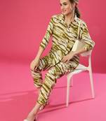 Anushil women's co-ord set | effortless elegance in matching top and bottom | printed co-ord set, casual wear, outfit