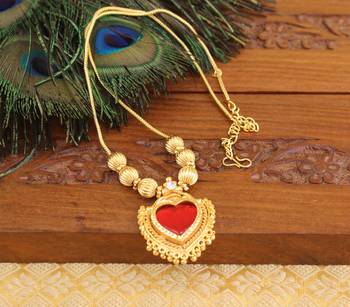 Temple gold plated necklace 2