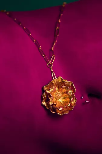 Champa long necklace