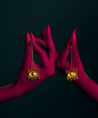 Nazar battu earrings 2