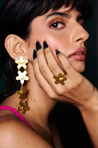 Kamal aankhen jewellery set