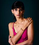 Chameli jewellery set mismatched earrings  and long necklace