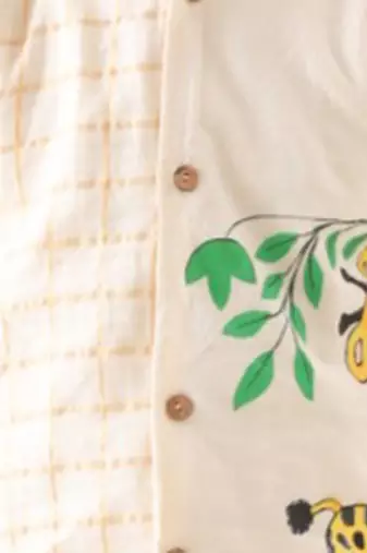 Jilmil boy cotton hand-painted nehru jacket