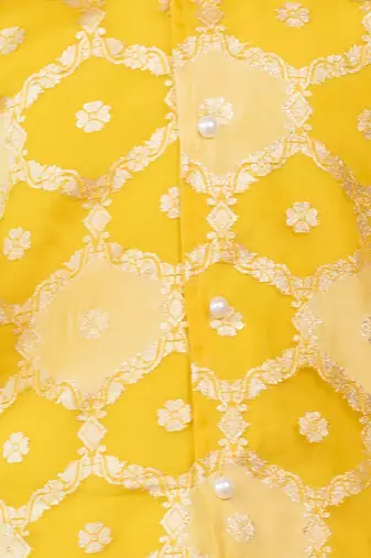yellow organza jacket (set of 1)