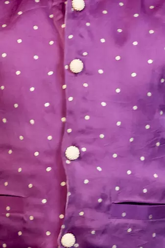purple organza jacket(set of 1)