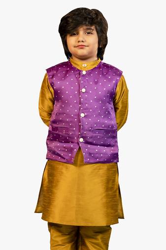 Jilmil purple organza jacket(set of 1)