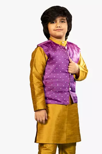 purple organza jacket(set of 1)