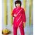 boy's pink organza kurta with pant( set of 2)