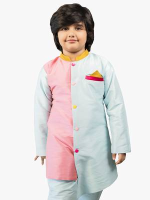 Jilmil boy blue colorful kurta with pant 3