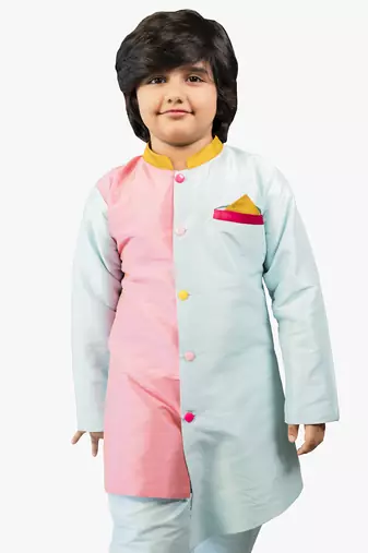 Jilmil boy blue colorful kurta with pant
