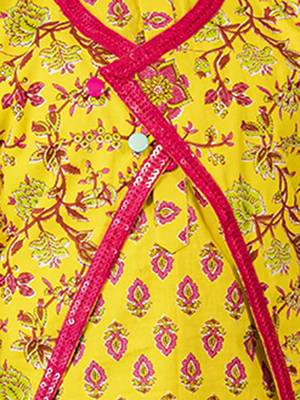 boy cotton printed kurta set with ethnic jacket (set of 3) 2