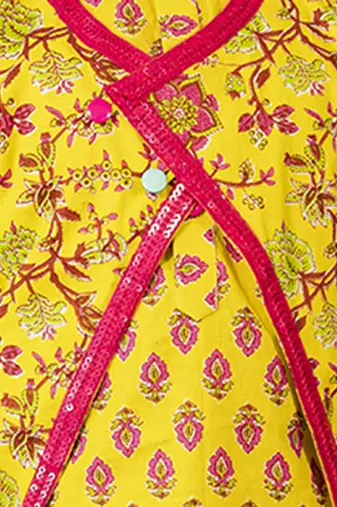 boy cotton printed kurta set with ethnic jacket (set of 3)