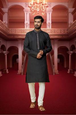Men' cotton kurta churidar set 1