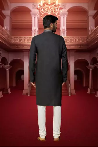 Men' cotton kurta churidar set