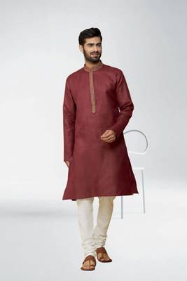 Men' cotton kurta churidar set 1