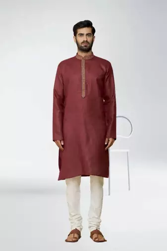 Men' cotton kurta churidar set