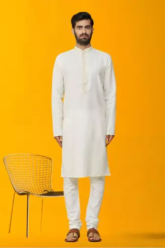 Men' cotton kurta churidar set