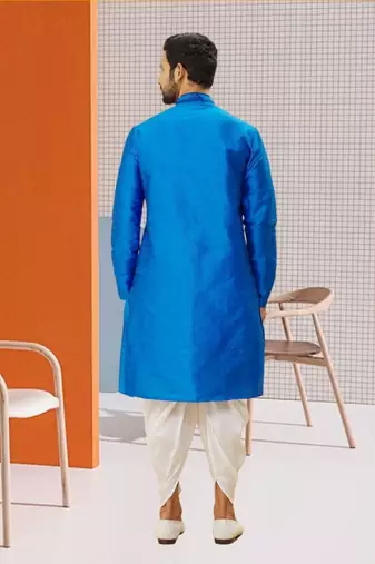 Men' silk kurta churidar set