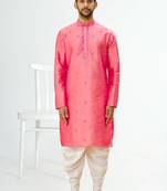 Men' silk kurta churidar set