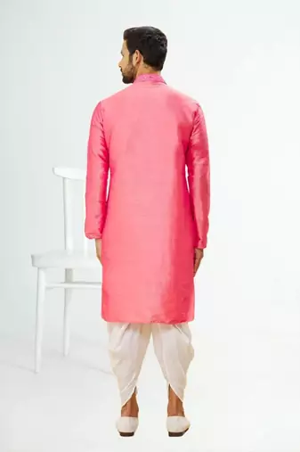 Men' silk kurta churidar set