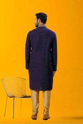 Men' silk kurta churidar set 3