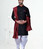 Men' silk kurta churidar set