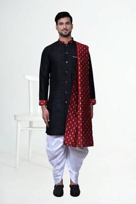 Men' silk kurta churidar set 2