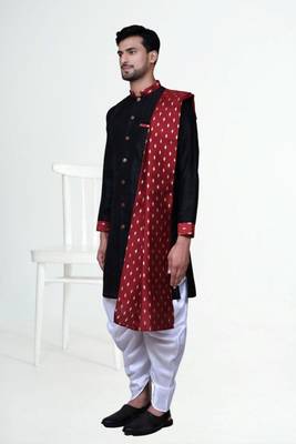 Men' silk kurta churidar set 3