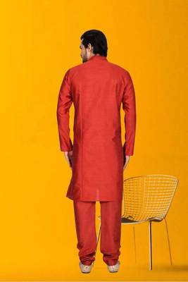 Men' silk kurta churidar set 3
