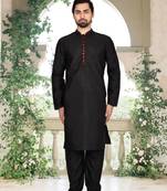 Men' silk kurta churidar set